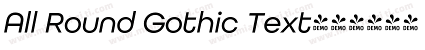 All Round Gothic Text字体转换